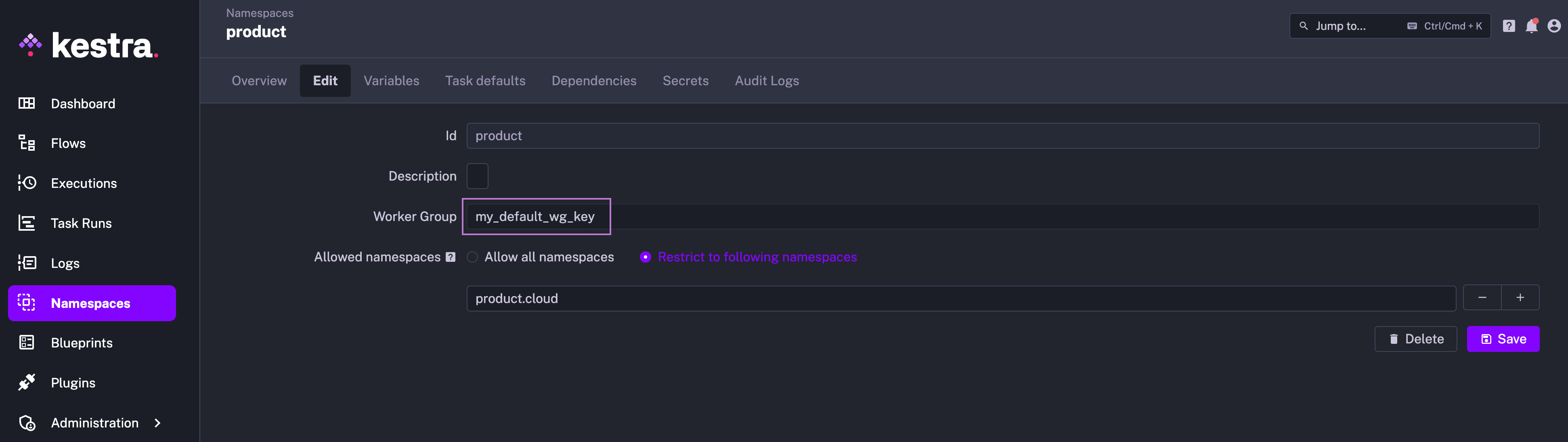 Task Runner vs. Worker Group
