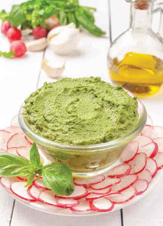 RADISH CHIPS & PESTO Keto Recipes Dips and Sauces