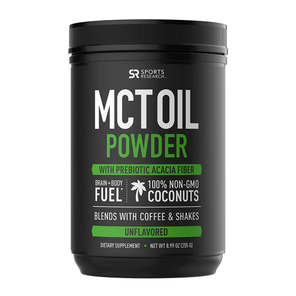 Sports Research MCT Oil Powder Overview Keto Burn