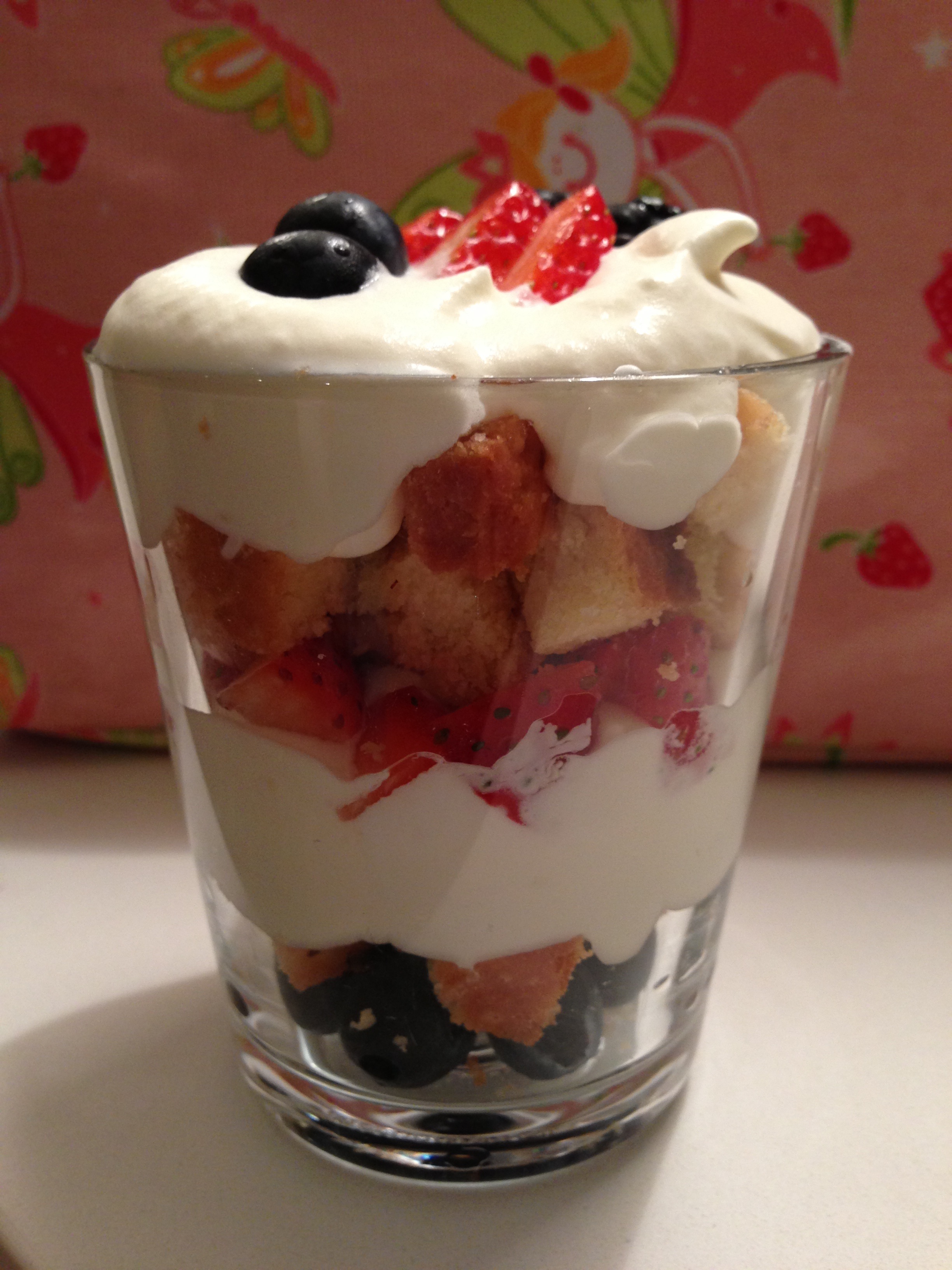 berry trifle w/ lemon cake