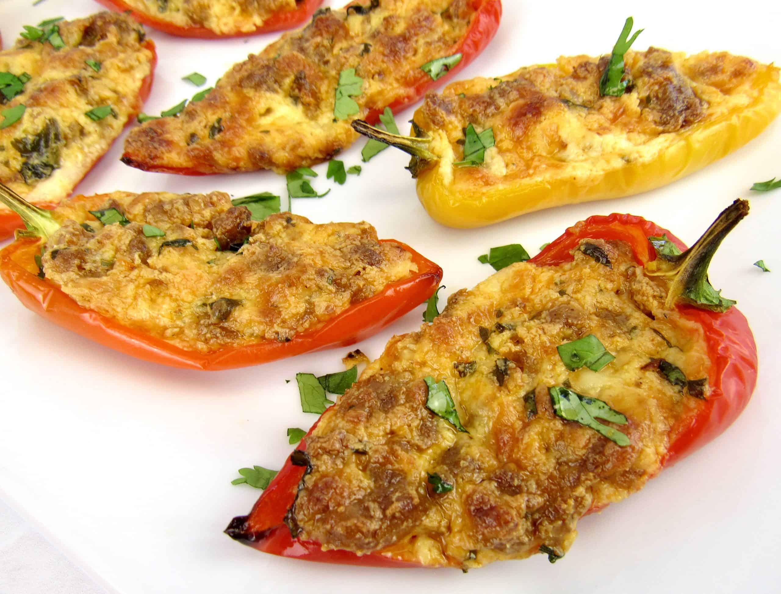 Chorizo Stuffed Mini Peppers Keto Cooking Christian