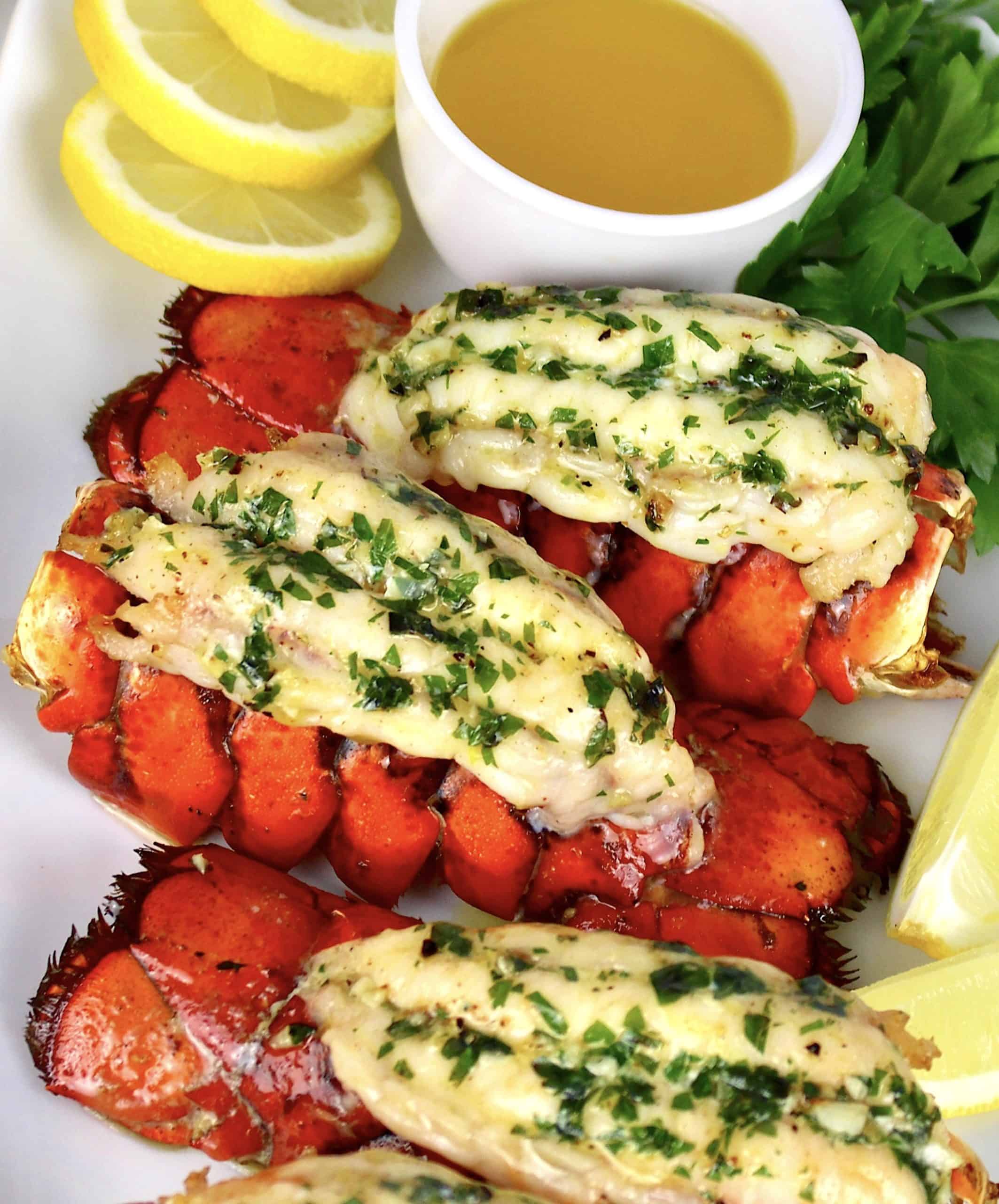 Broiled Lobster Tails with Compound Butter Keto Cooking Christian