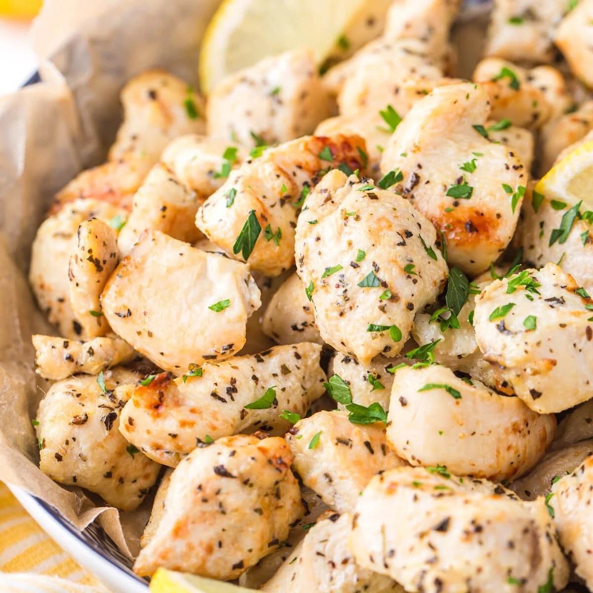 Air Fryer Lemon Chicken Bites