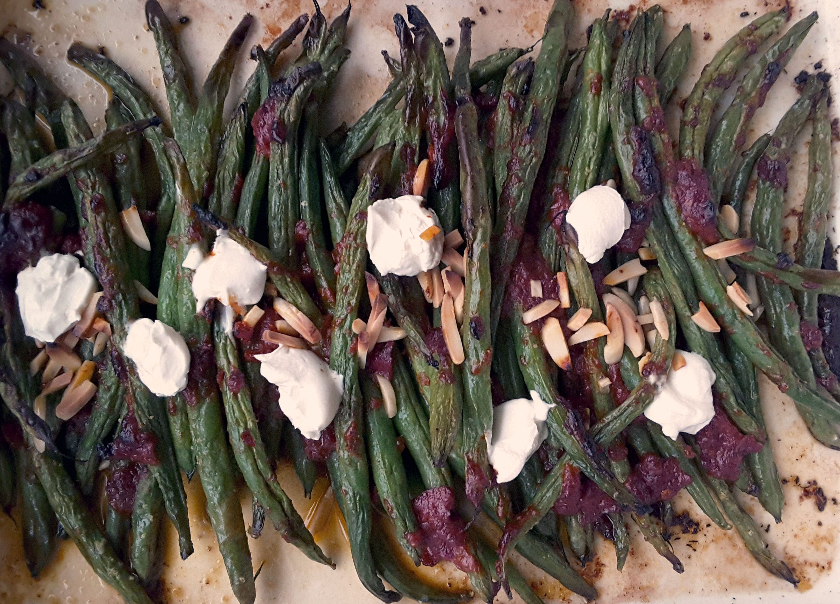 Oven Roasted Green Beans with Harissa KETohh Low Carb and Keto