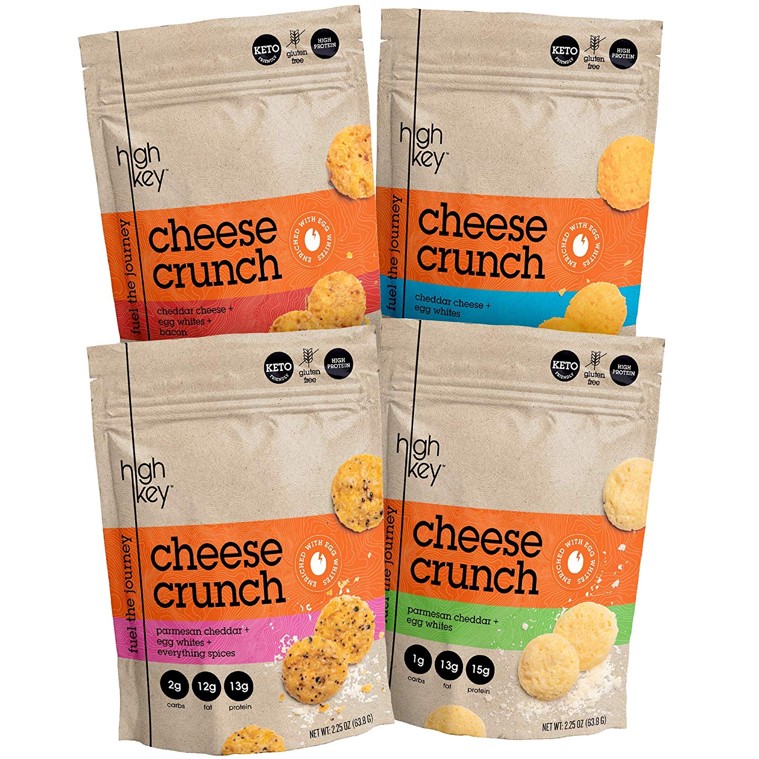Keto Kayte HighKey Snacks Cheese Crunch Cheese & Egg White High