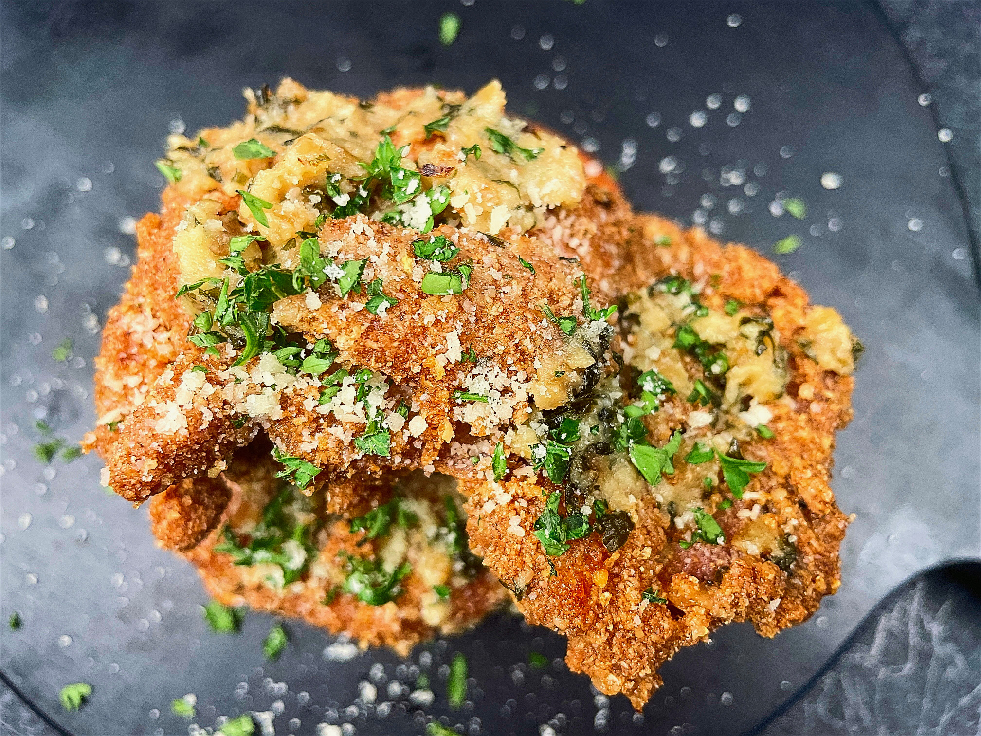 Keto Garlic Parmesan Fried Chicken KETOMI CREATIONS