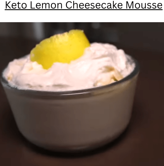 Keto Lemon Cheesecake Mousse KETOOX Family Recipes