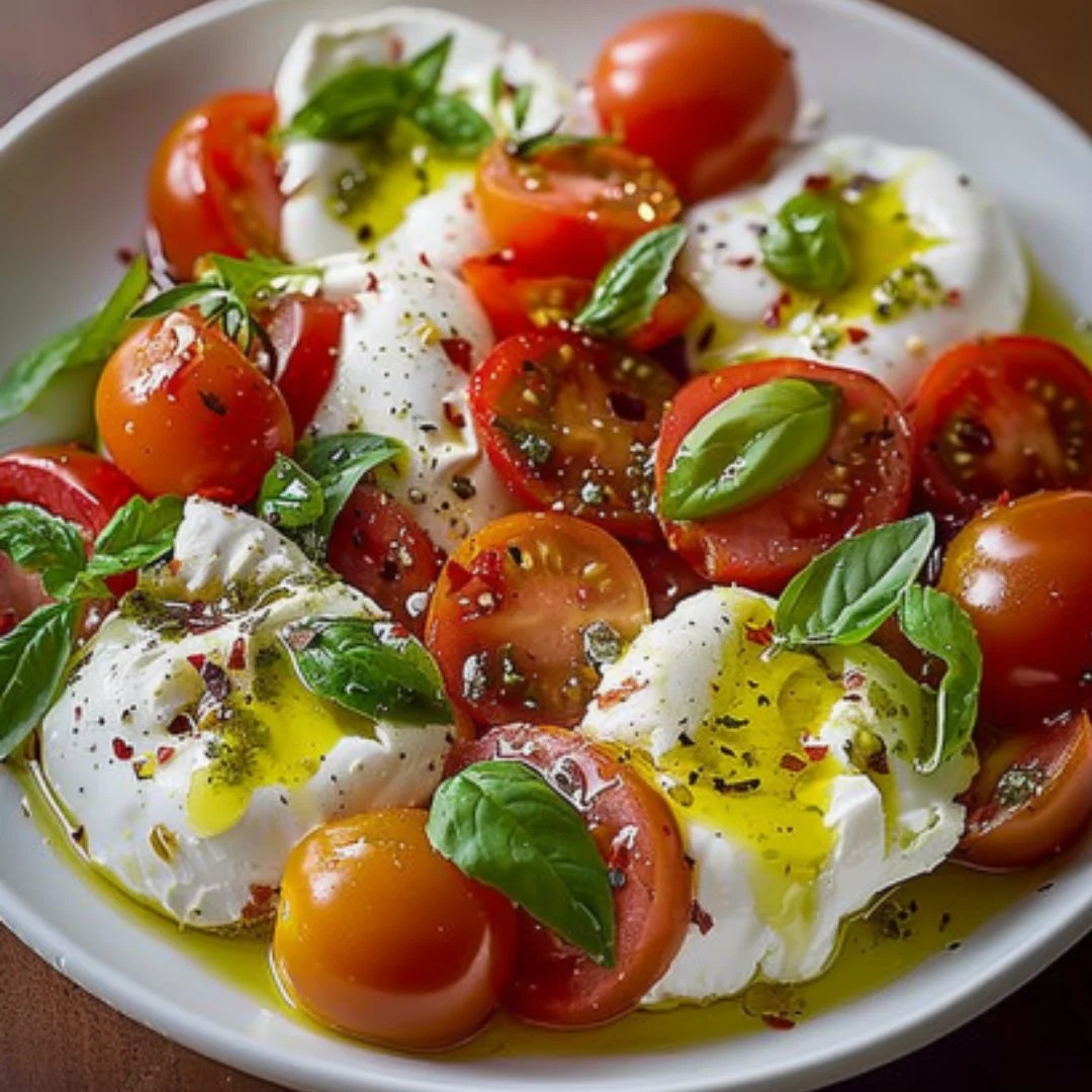 Vegan Tomato Burrata Salad 🍅🧀