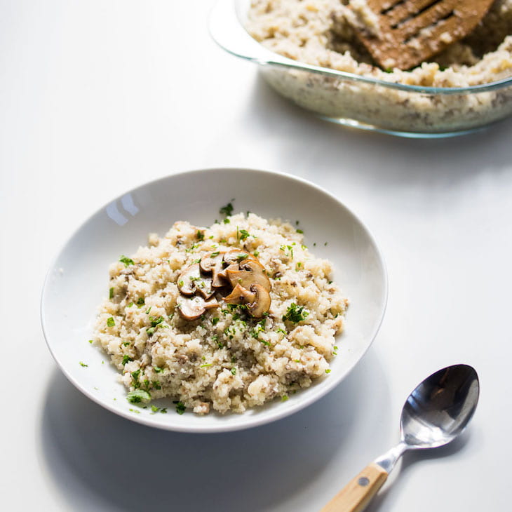Keto Creamy Mushroom "Risotto" Recipe