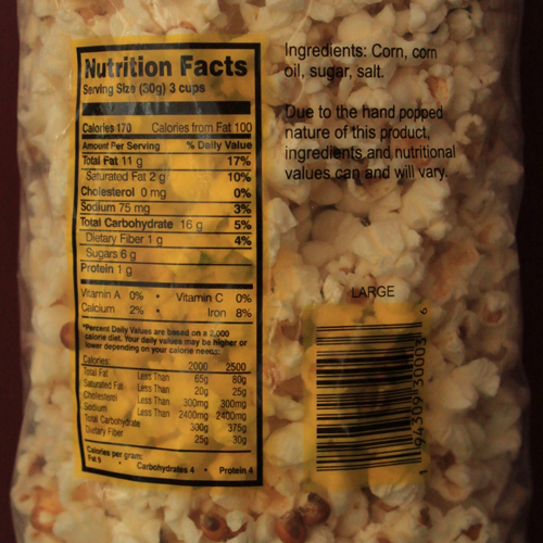 Kettle Corn Machine Company Kettle Corn Product Bags