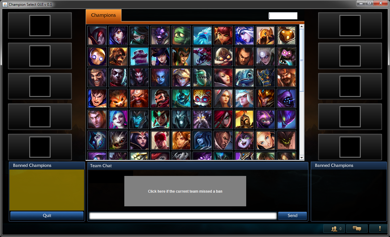 League of Legends Champion Select Helper Tool