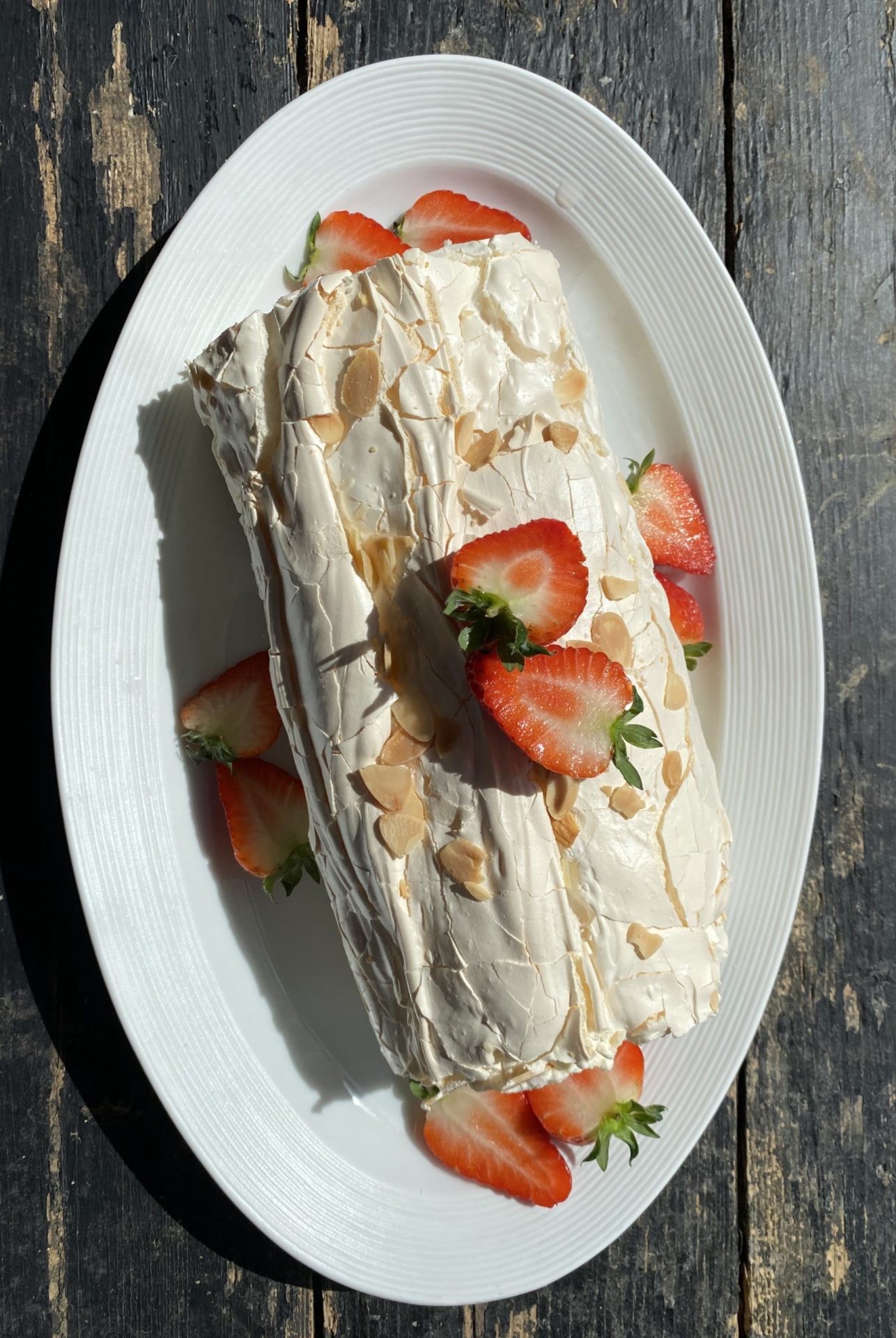 Meringue Roulade with Strawberries Kevin Dundon online cookery courses