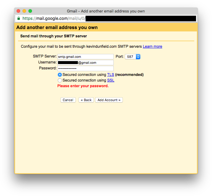 Using Gmail to send mail from a custom domain Kevin Dunfield