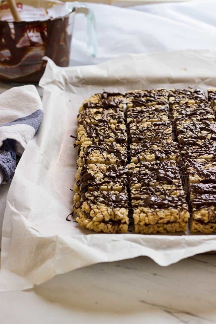 Chocolate Rice Krispie Squares Kevin Is Cooking