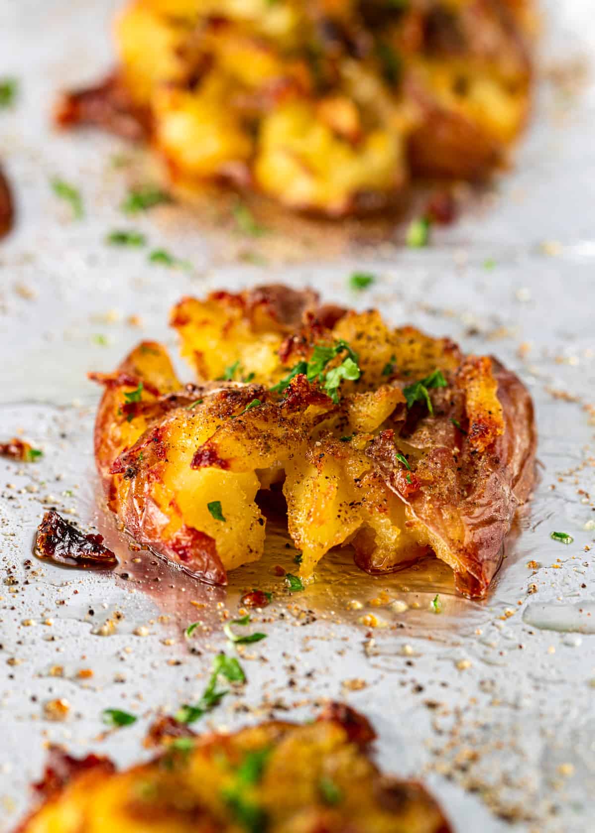 Smashed Red Potatoes Kevin Is Cooking