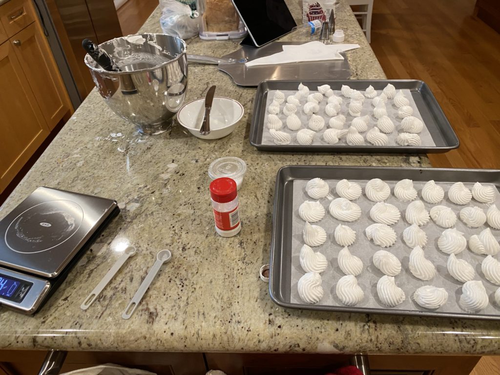 Baking Sugar Spun Run’s Meringue Cookies Work and Workings of a Nerd