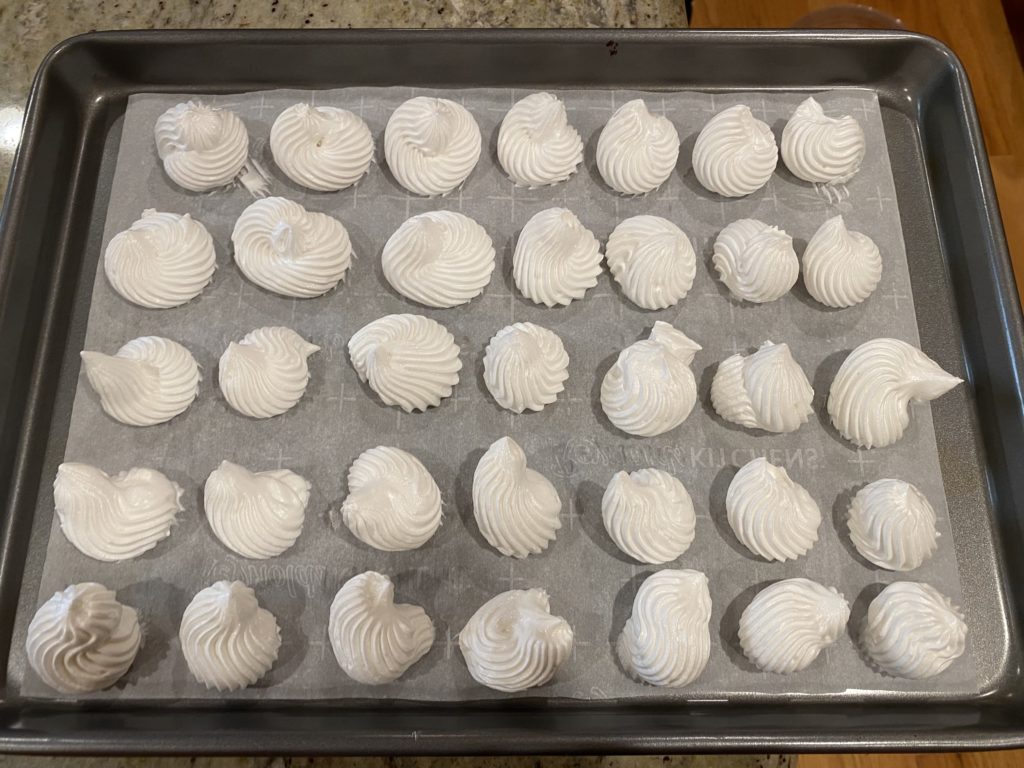 Baking Sugar Spun Run’s Meringue Cookies Work and Workings of a Nerd