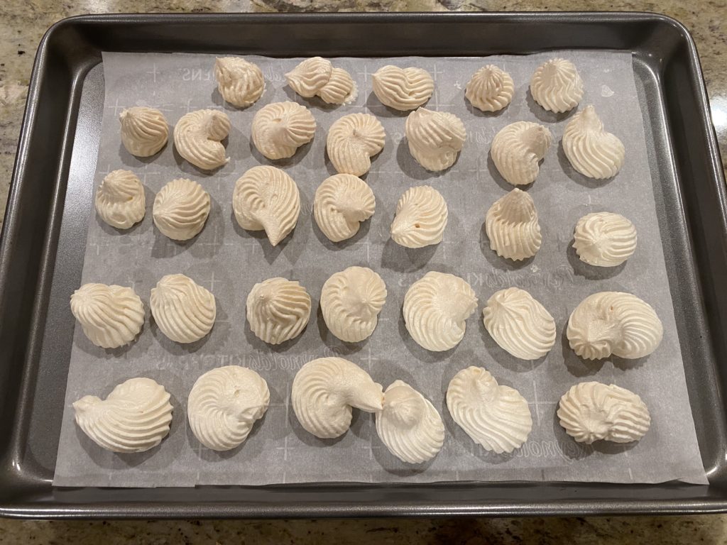 Baking Sugar Spun Run’s Meringue Cookies Work and Workings of a Nerd