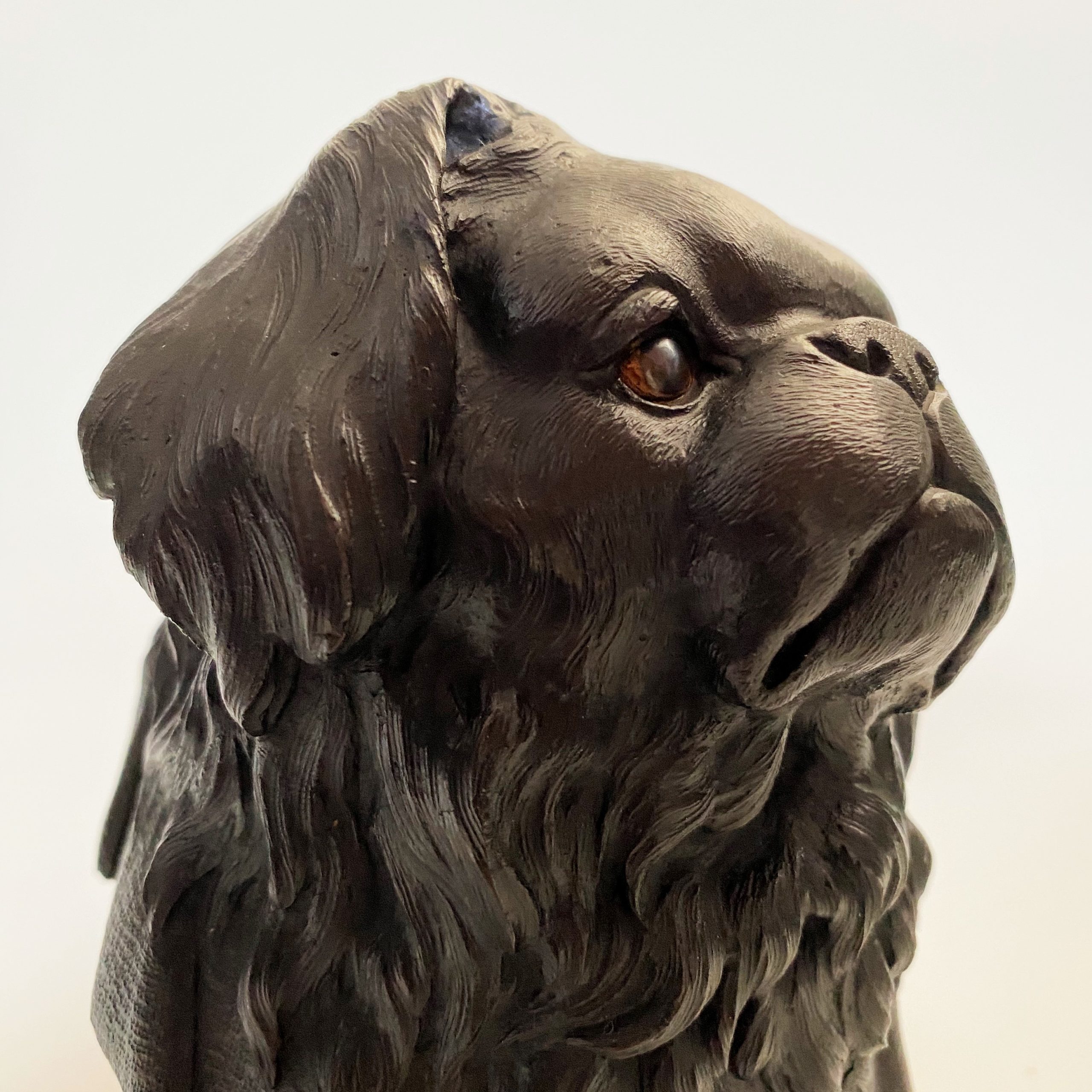 An Antique Japanese Bronze Dog Statue Kevin Page