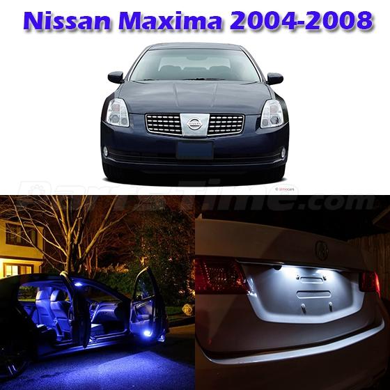 13 Blue LED Light Interior Package Full Set Kit for Nissan Maxima 2004