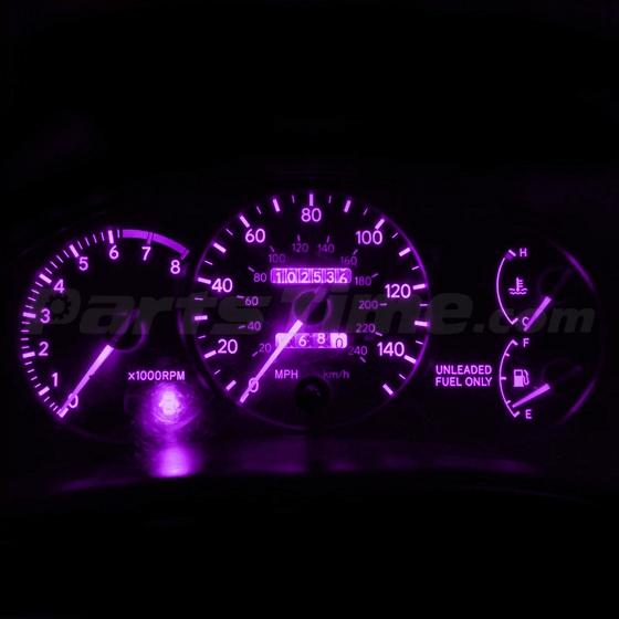 10 Pink Purple Cluster Instrument Speedometer T10 Wedge 12V 4SMD LED