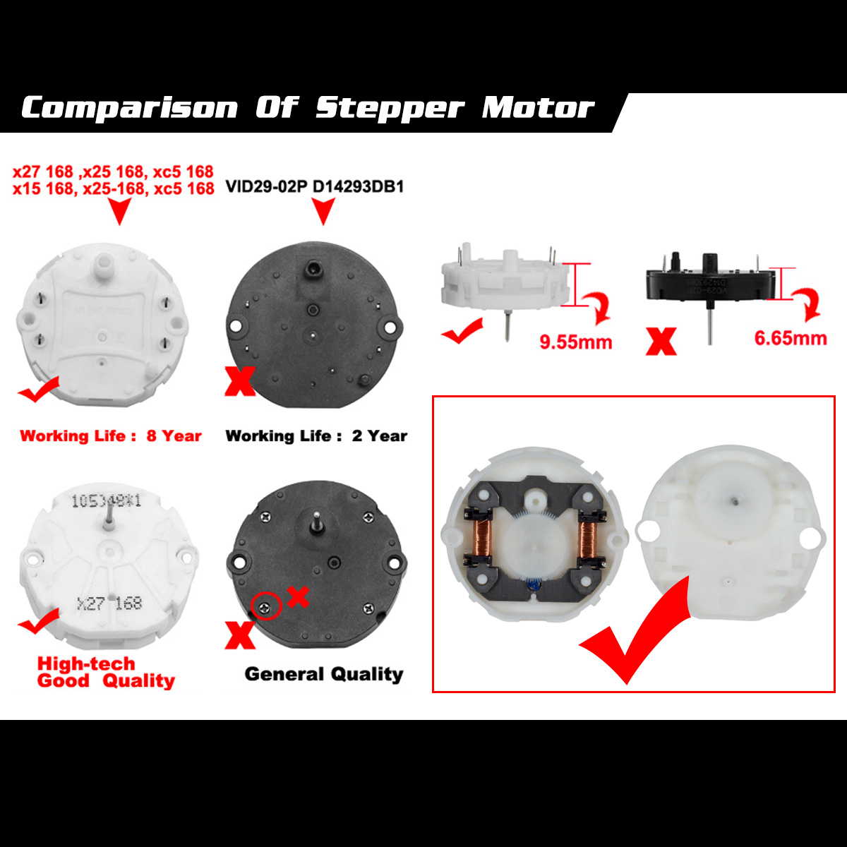 For GMC Gauge Speedometer Instrument Cluster Repair Kit 6x