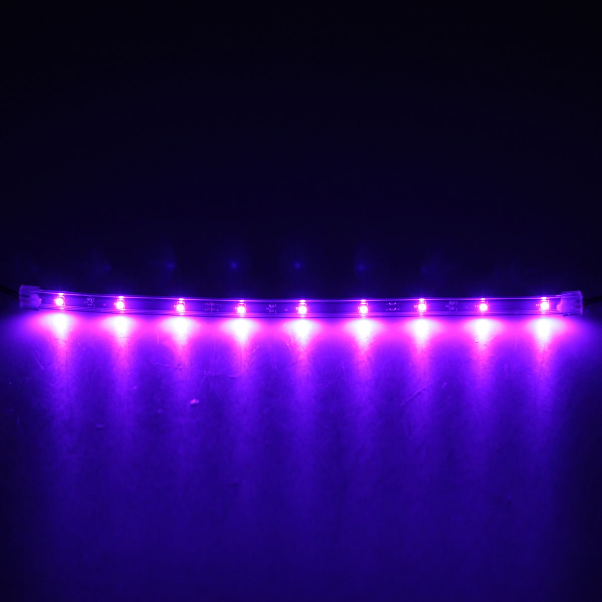 4X 12" New Purple Flexible Footwell Interior LED Underdash Strip Light