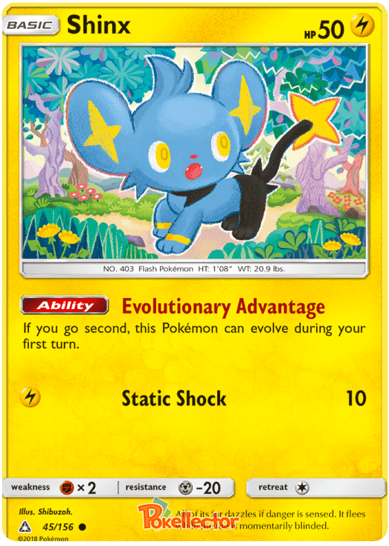 Shinx Ultra Prism 45 Pokemon Card