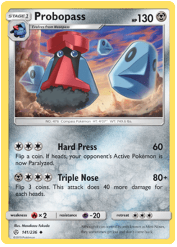 Probopass Cosmic Eclipse 141 Pokemon Card