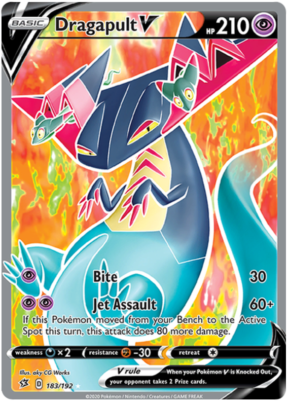 Dragapult V Rebel Clash 183 Pokemon Card