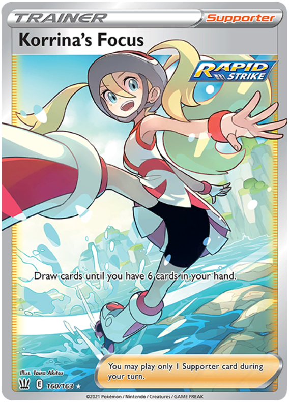 Korrina’s Focus Battle Styles 160 Pokemon Card