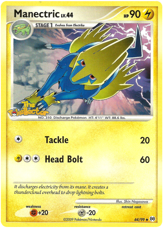 Manectric Platinum Arceus 44 Pokemon Card