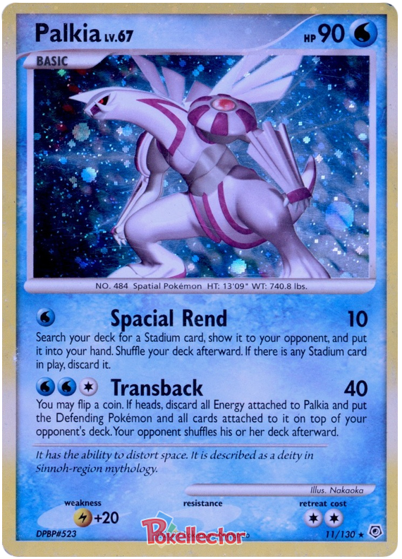 Palkia Diamond & Pearl 11 Pokemon Card