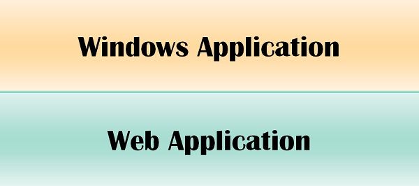 Difference between Windows application.