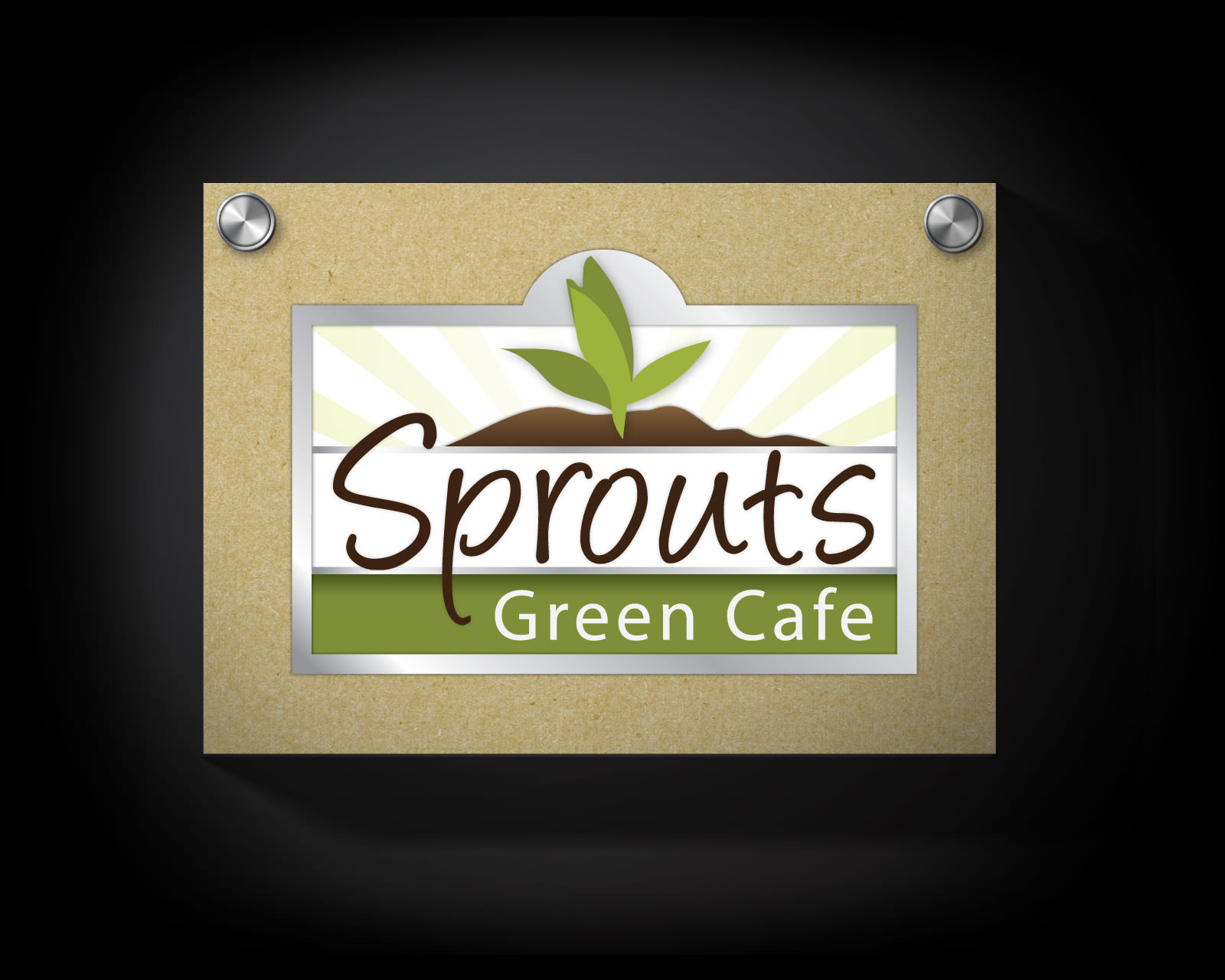 Sprouts Green Cafe New Logo Portfolio KEYLAY Design