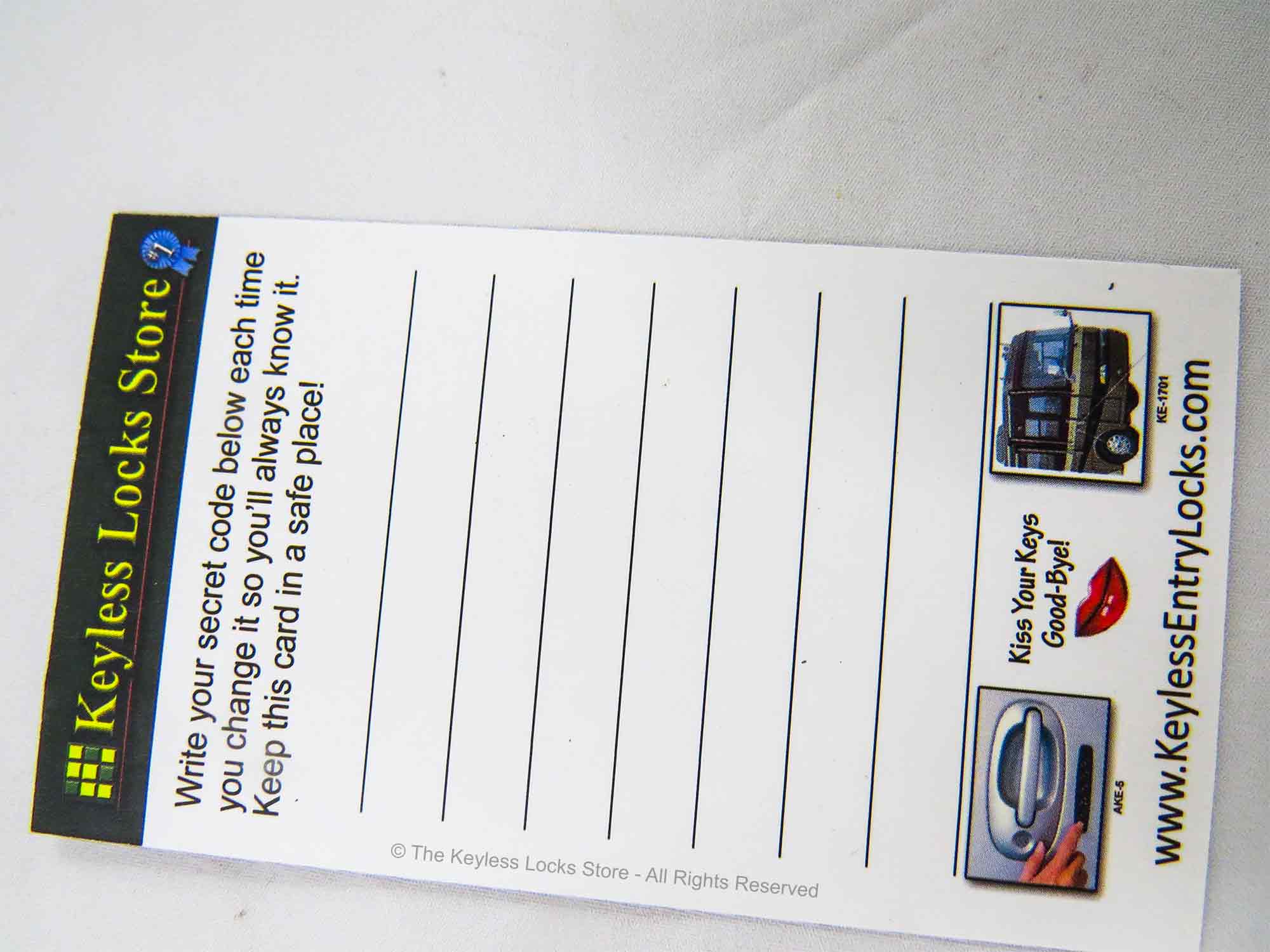 Slide Bar Lock Surface Mount Deadbolt Entry Keypad Lock