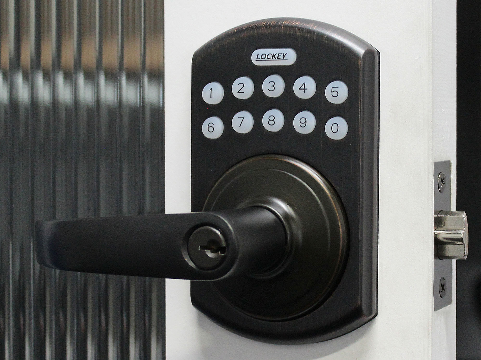 Electronic Door Handle Lever Handle Door Lock