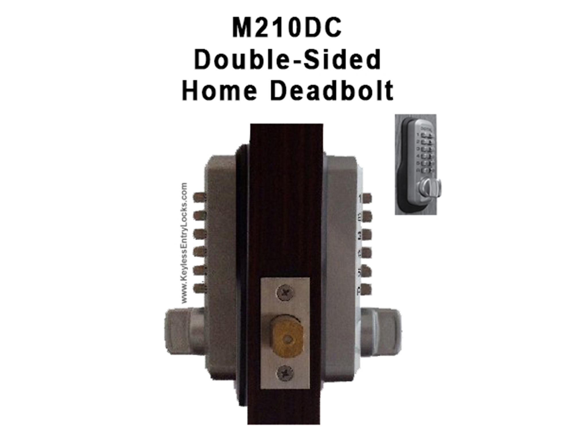 Lockey M210DCEZ Double Sided Keyless Deadbolt Lock