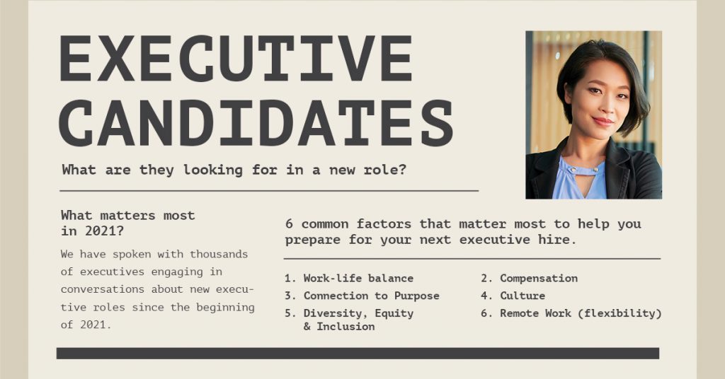 What are Executive Candidates Looking for When Considering a New Role