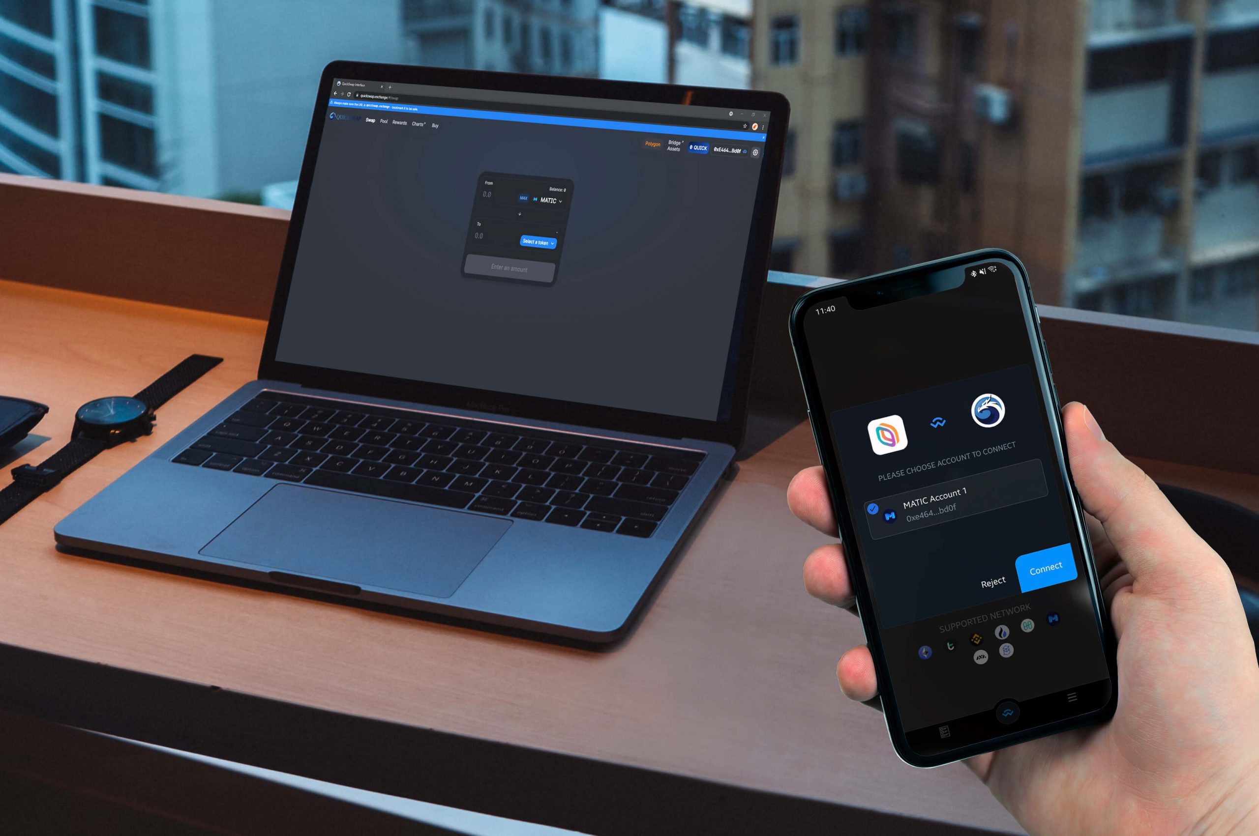 How to use Quick Swap & Polygon Bridge Quick Guide KEYRING PRO