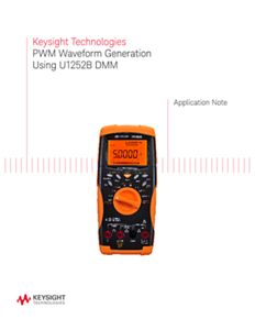 Pulse Width Modulation (PWM) Generation with U1252A DMM Keysight