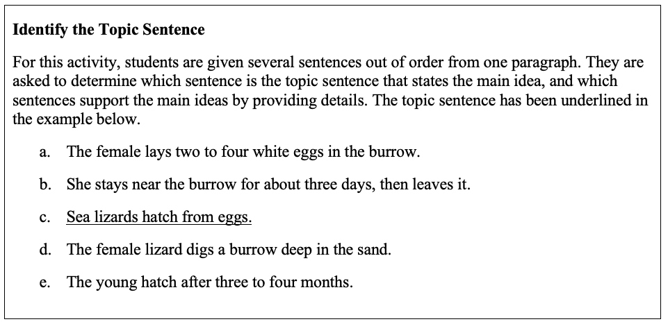 Identify-sentence - Keys to Literacy