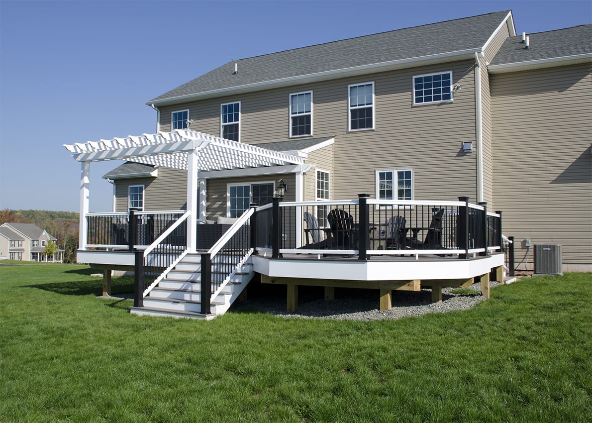 Custom TimberTech Deck/Pergola, Schwenksville PA 677 Sq Ft Keystone