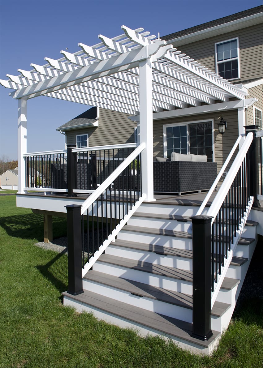 Custom TimberTech Deck/Pergola, Schwenksville PA 677 Sq Ft Keystone