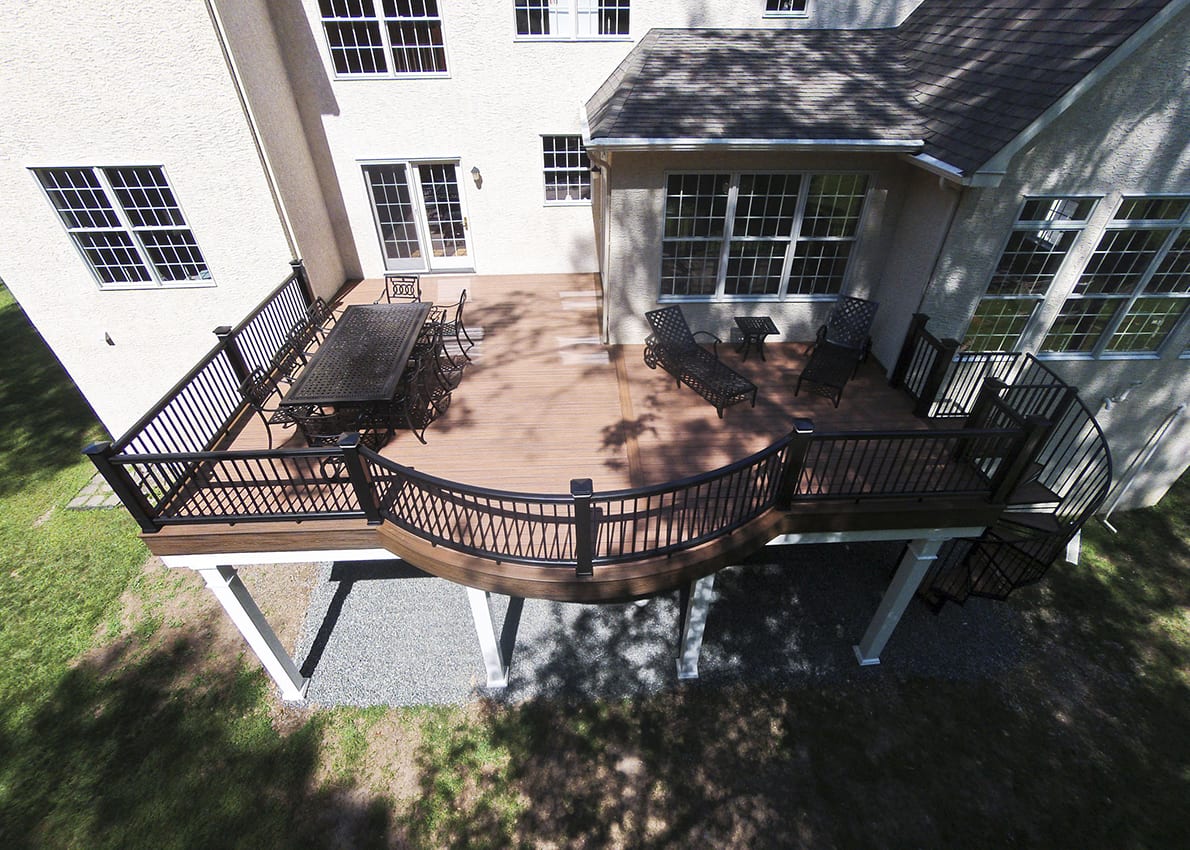 Custom Trex Deck, Collegeville PA 541 Sq Ft Keystone Custom Decks
