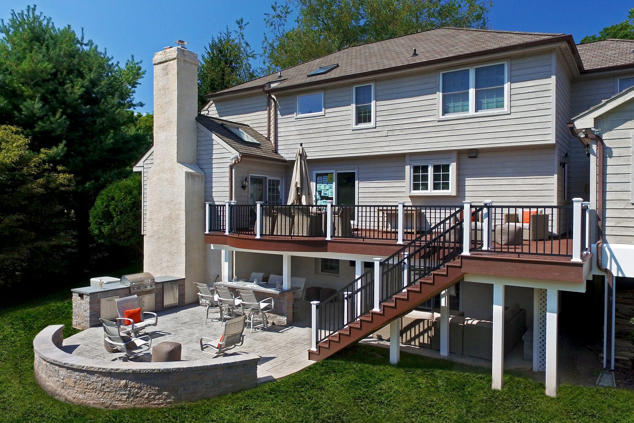 Stamped Concrete Keystone Custom Decks