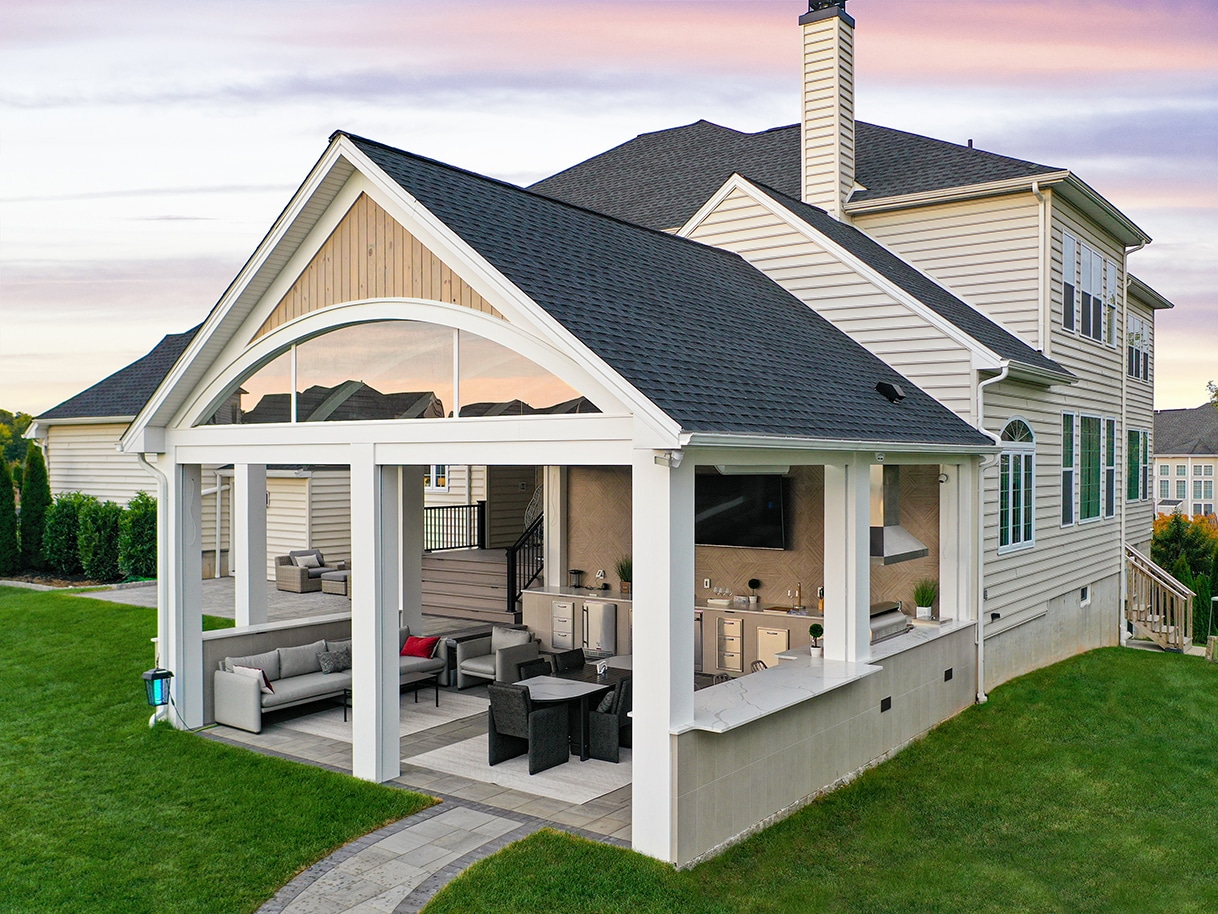 Heritage Porch / Patio Ivyland, PA Keystone Custom Decks