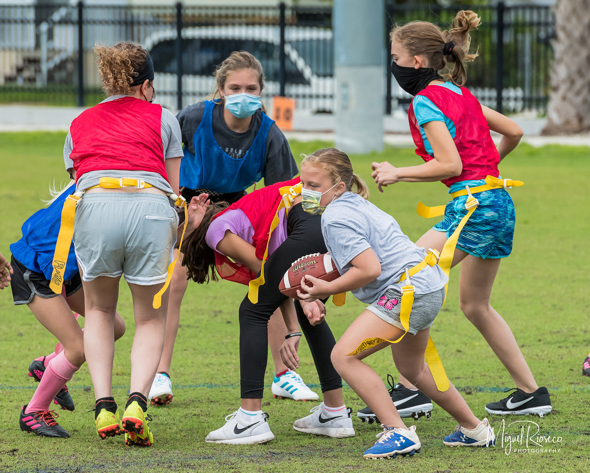 GIRLS' FLAG FOOTBALL SEASON UNDERWAY IN KEY WEST