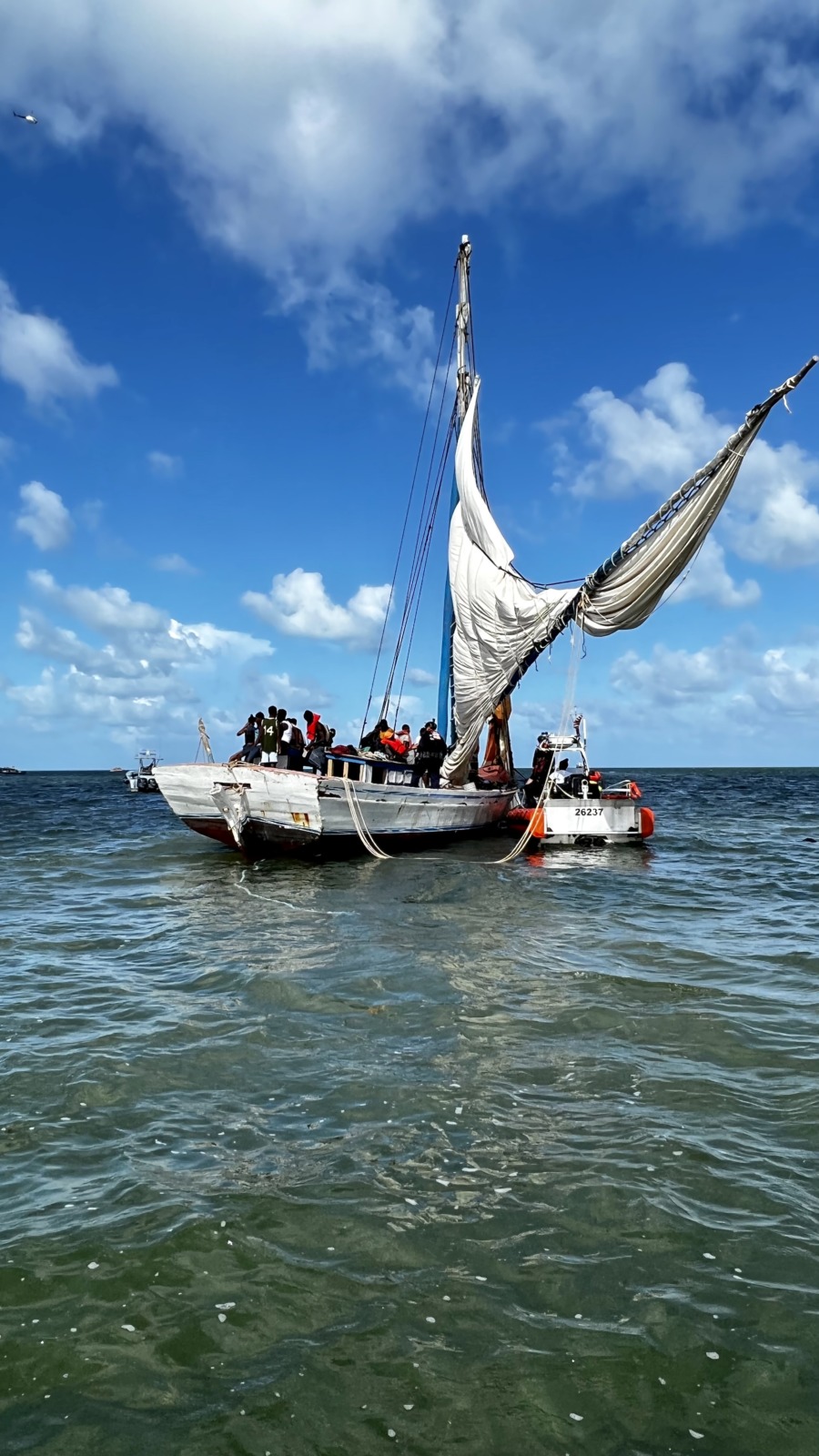 MORE THAN 300 HAITIAN MIGRANTS LAND JUST OFF NORTH KEY LARGO, FLORIDA