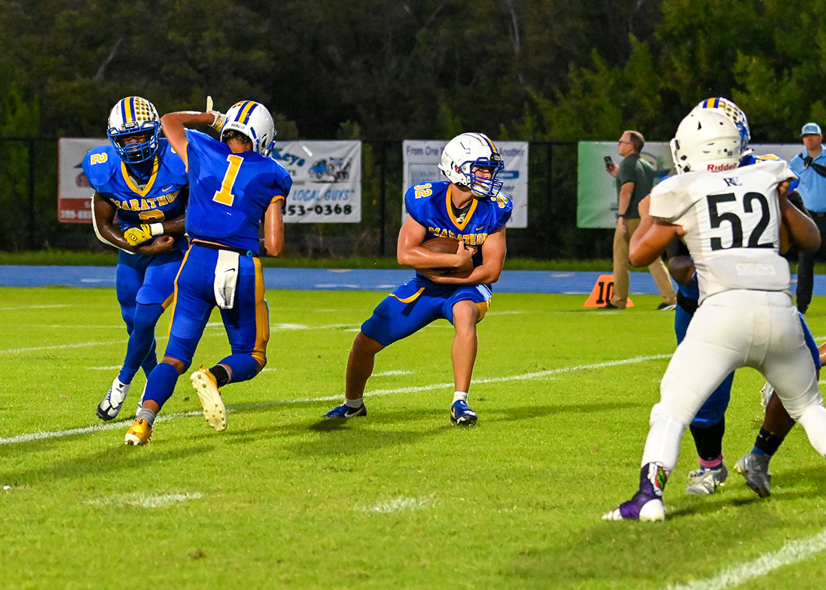 IN PICTURES MARATHON FOOTBALL FALLS TO RANSOM EVERGLADES